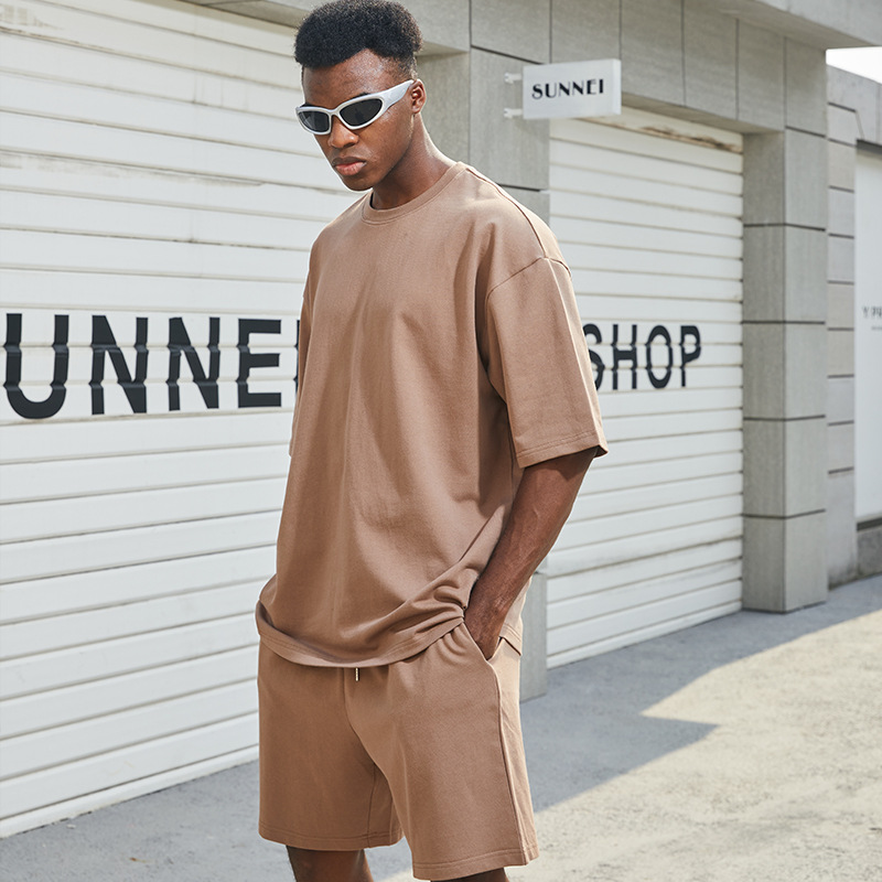 シンプルファッション 高品質綿素材セットアップ上下組