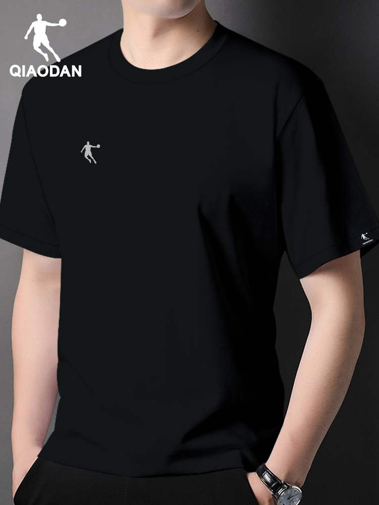 シンプルファッション 速乾性メンズクルーネック半袖Tシャツ