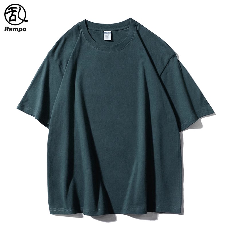 シンプルファッション ゆったり綿100%シンプル半袖Tシャツ