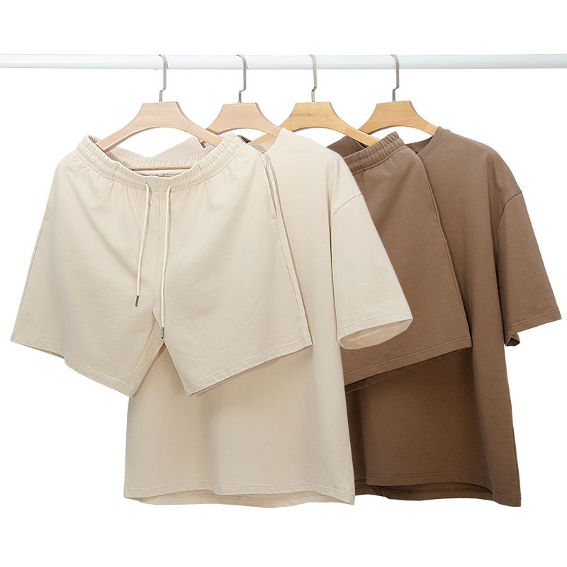 シンプルファッション 高品質綿素材セットアップ上下組