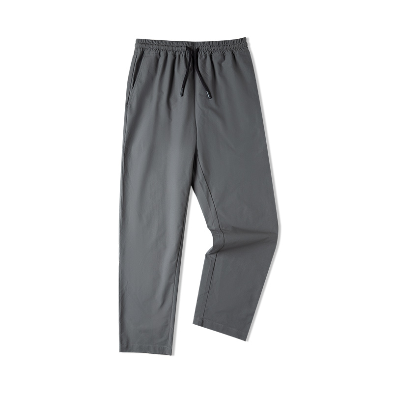 シンプルファッション ストレッチ素材工房風直線パンツ