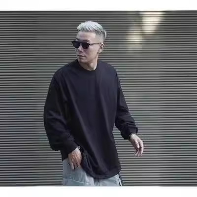 ゆったりシルエット リラックスロンT シンプルファッション