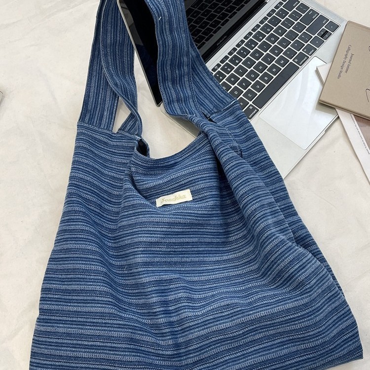 シンプルファッション シンプル刺繍デザイン大容量トートバッグ