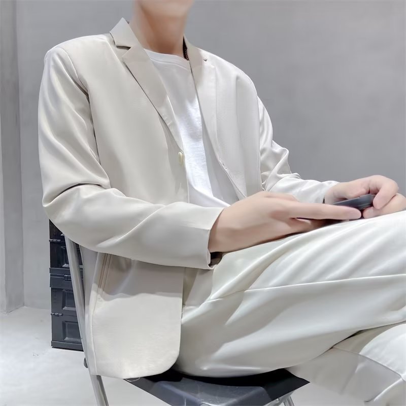 洗練スマートジャケット シンプルファッション