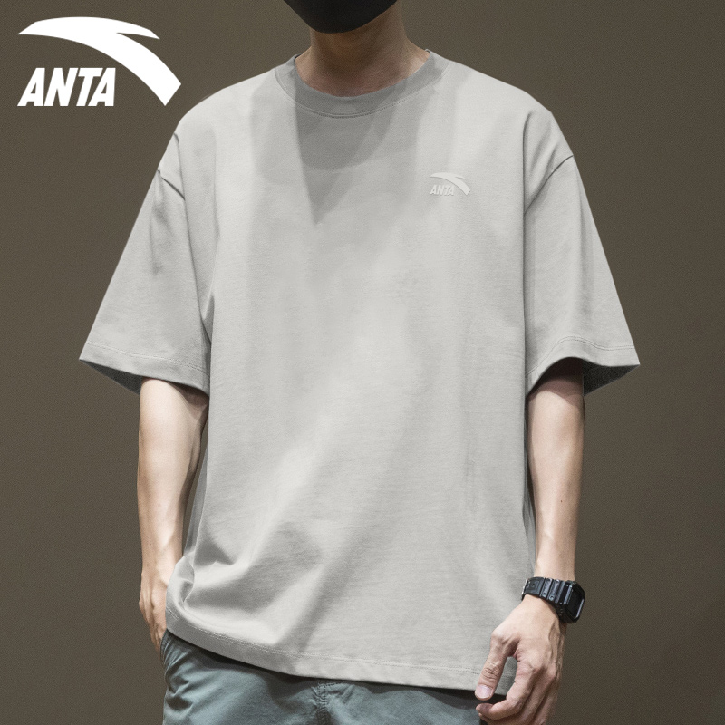 シンプルファッション シンプル純綿オーバーサイズ半袖Tシャツ