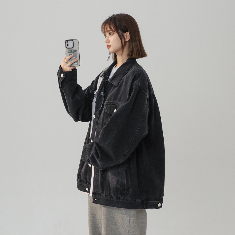 デニムジャケット ゆったりシルエット オーバーサイズデニムジャケット