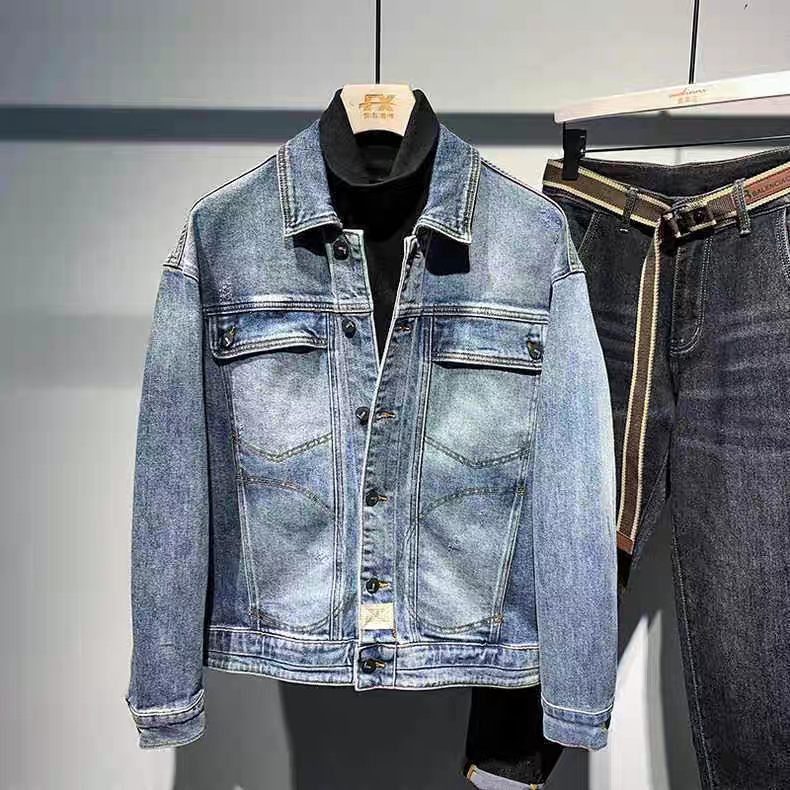 デニムジャケット ヴィンテージ加工デニムジャケット メンズ