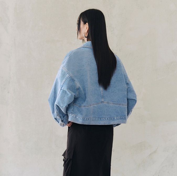デニムジャケット ゆったりシルエットデニムジャケット