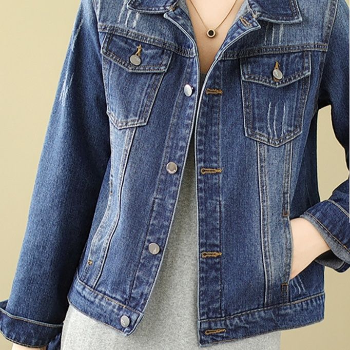 デニムジャケット ベーシックショート丈デニムジャケット