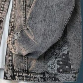 デニムジャケットレディース ヴィンテージ加工ゆったりオーバーサイズデニムジャケット