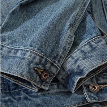 デニムジャケットメンズ ヴィンテージ加工ゆったりシルエットデニムジャケット