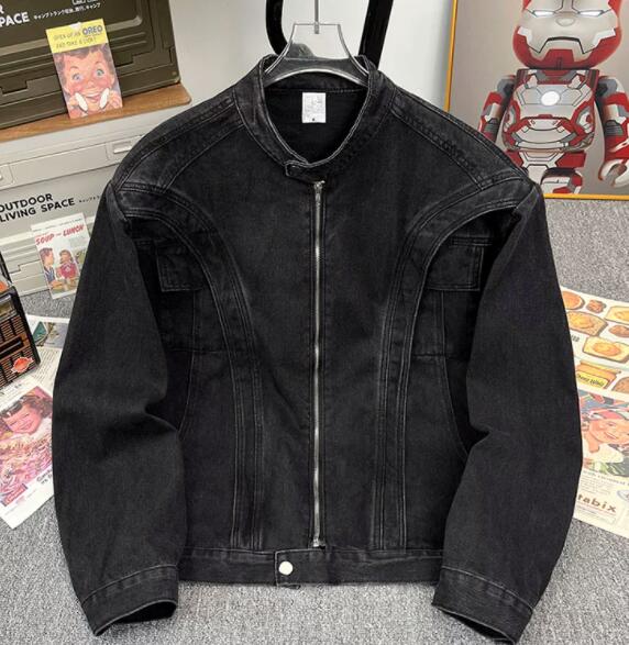 メンズ デニムジャケット ヴィンテージ風 ライダース ジャケット