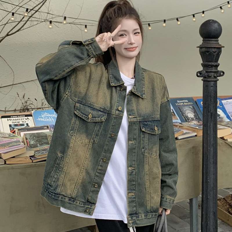 ゆったりカジュアルデニムジャケット