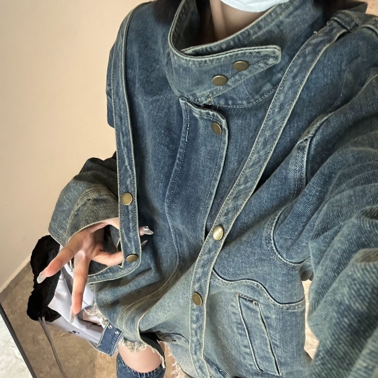 おしゃれスナップデニムジャケット