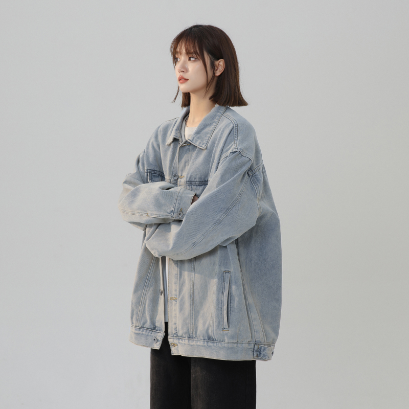 デニムジャケット ゆったりシルエット オーバーサイズデニムジャケット
