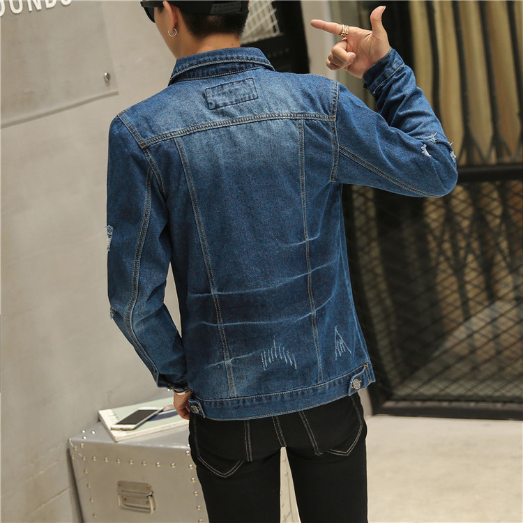 デニムジャケット ダメージ加工入りメンズデニムジャケット