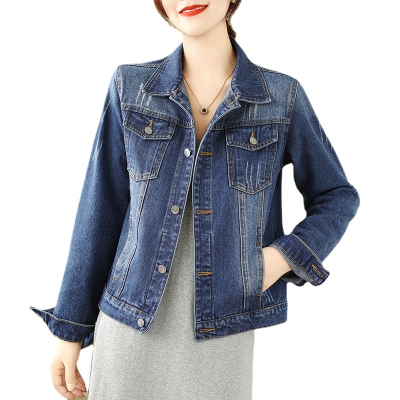 デニムジャケット ベーシックショート丈デニムジャケット