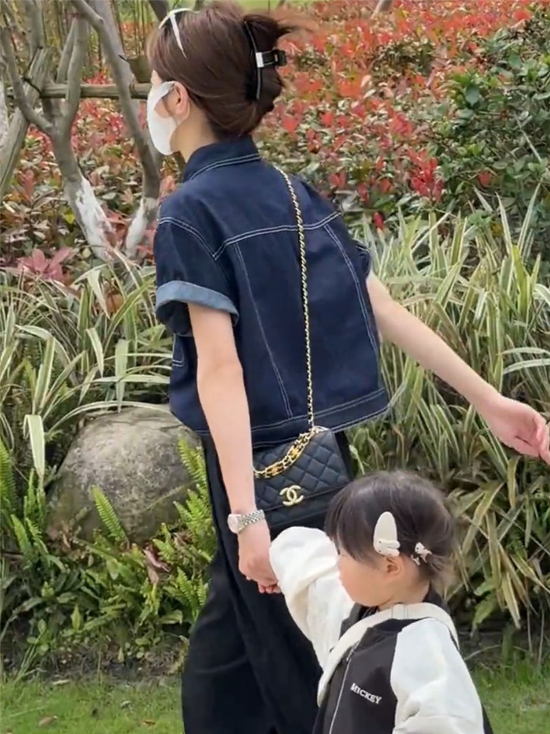 デニムジャケット 半袖ステッチデニムジャケット