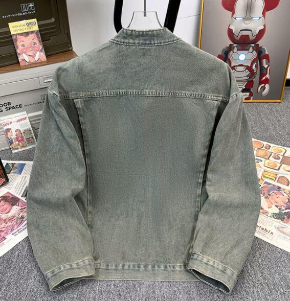 メンズ デニムジャケット ヴィンテージ風 ライダース ジャケット