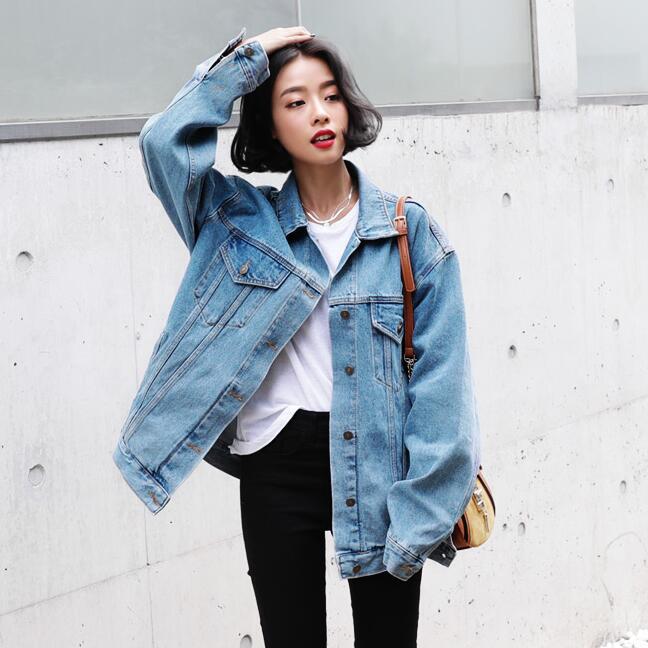 デニムジャケット ゆったりオーバーサイズデニムジャケット