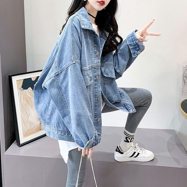デニムジャケット ゆったりシルエット オーバーサイズデニムアウター