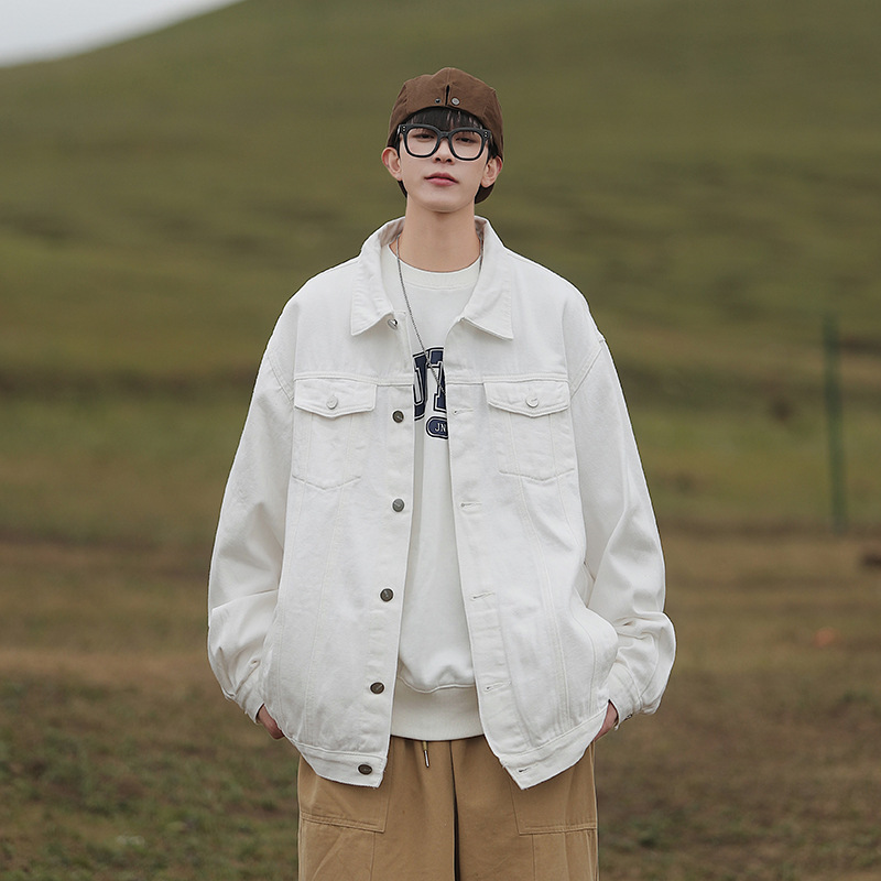 デニムジャケット ゆったりシルエット定番デニムジャケット