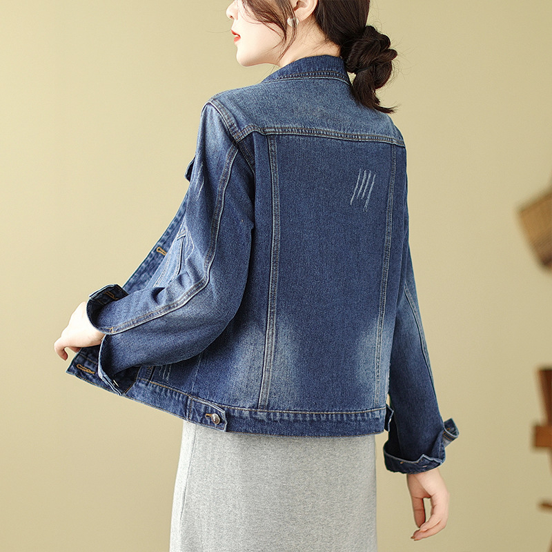 デニムジャケット ベーシックショート丈デニムジャケット