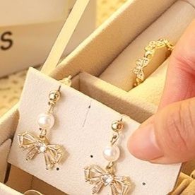 ジュエリーボックス 木製三段引き出し付き大容量ネックレス収納ジュエリーボックス