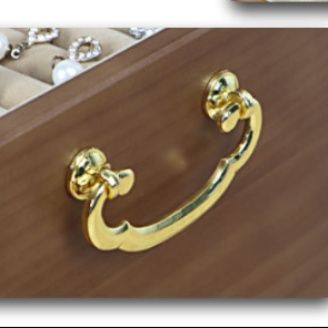 ジュエリーボックス 三段引き出し付き大容量宝石箱　木製