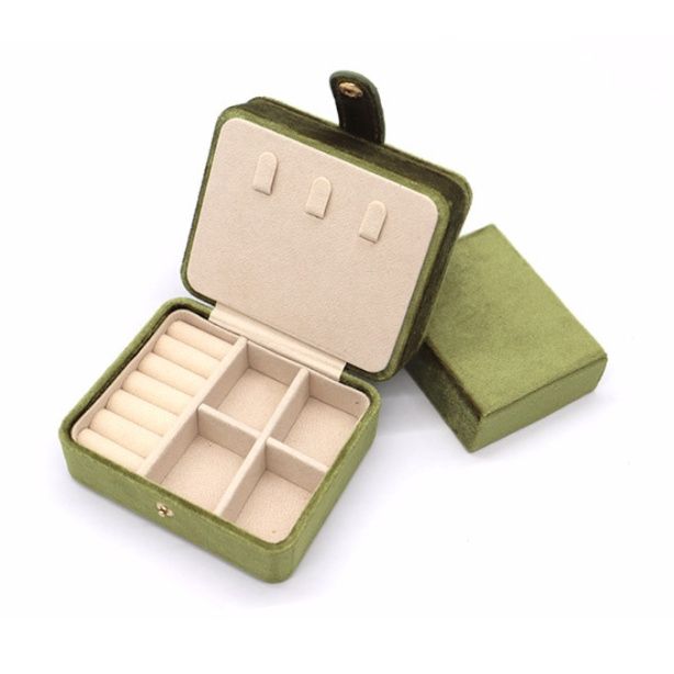 携帯用二層式ミラー付きジュエリーボックス 