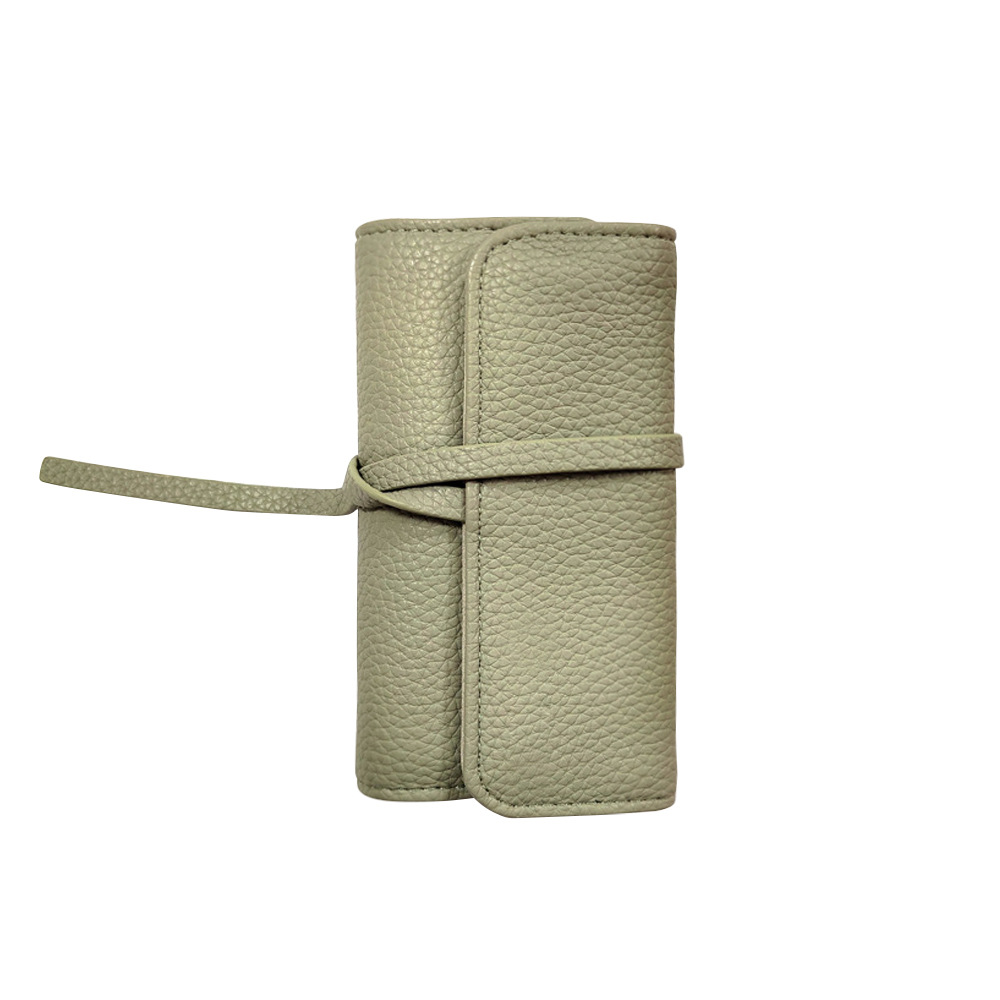 ジュエリーボックス 携帯用巻き型レザー製ジュエリー収納ケース