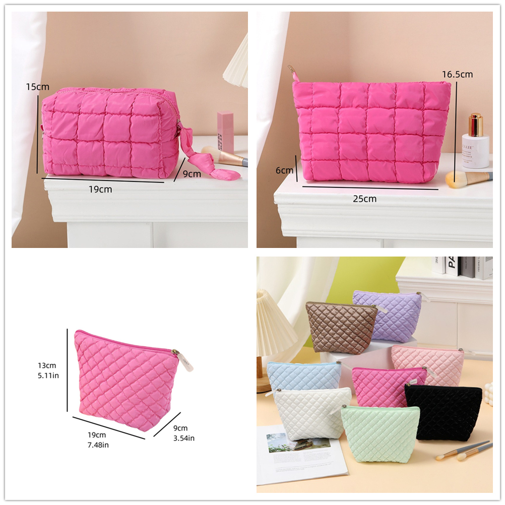 ジュエリーボックス 布製キルティング小物入れ ニポーチ 化粧品収納