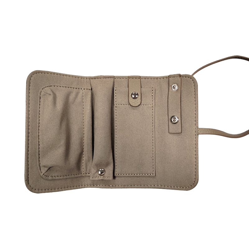 ジュエリーボックス 携帯用巻き型レザー製ジュエリー収納ケース