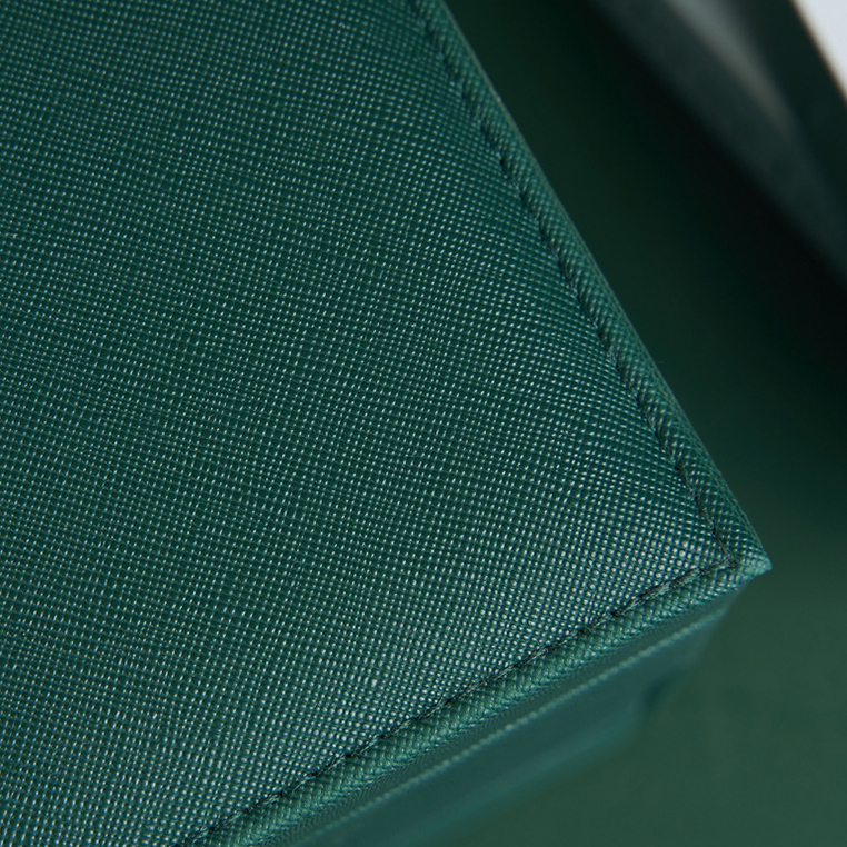 レザー製ジュエリーボックス 鏡付き大容量鍵付きアクセサリー収納ケース