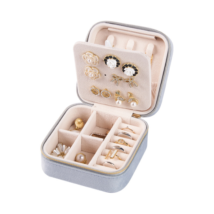 レザー調ジュエリーボックス