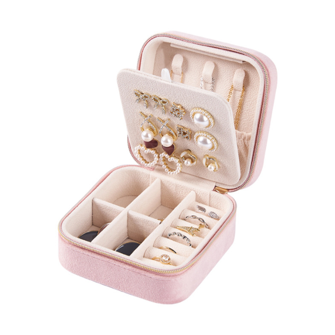 レザー調ジュエリーボックス