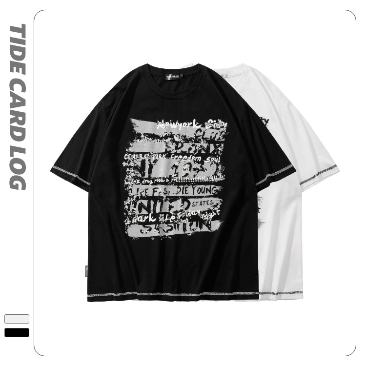 地雷系ファッション ストリート系半袖Tシャツ