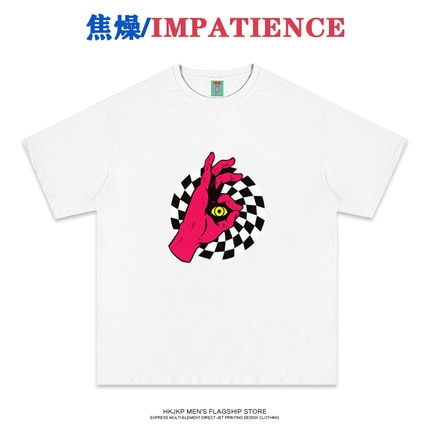 地雷系ファッション 原宿風夏に合うストリートTシャツ