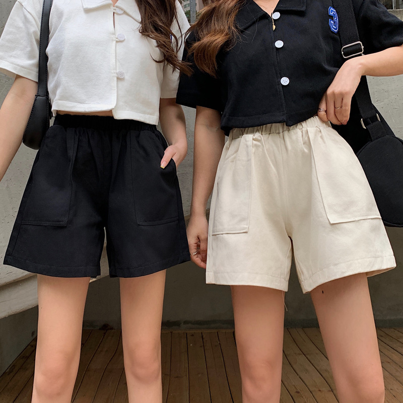 地雷系ファッション ハイウエストカジュアル ショートパンツ（ズボン）
