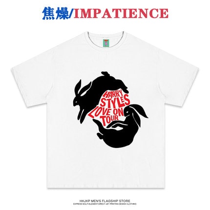 地雷系ファッション 原宿系ヒップホップTシャツ