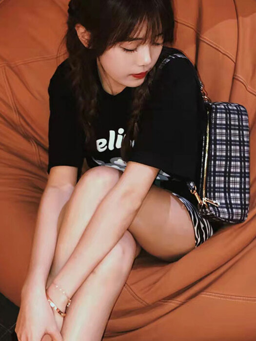 地雷系ファッション フラワー柄プリント 半袖 Tシャツ