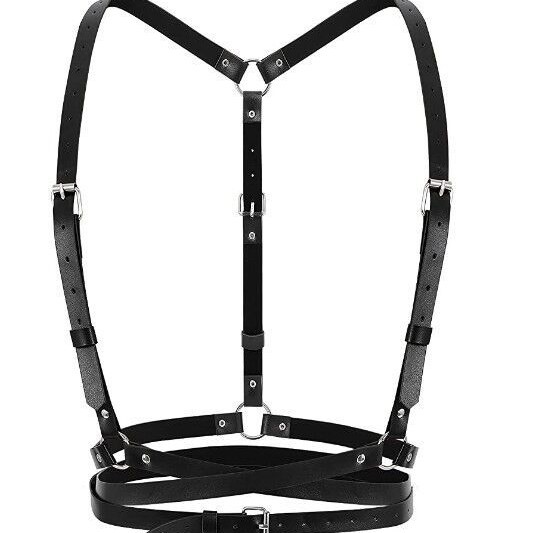 地雷系 病み可愛レザー調ボディハーネスベルト