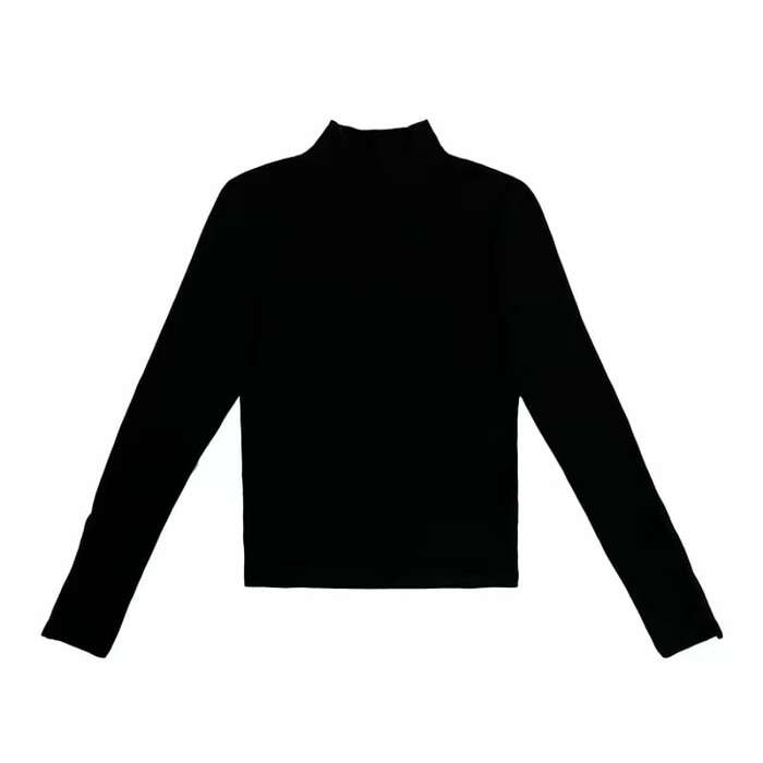 地雷系　タートルネックTシャツ