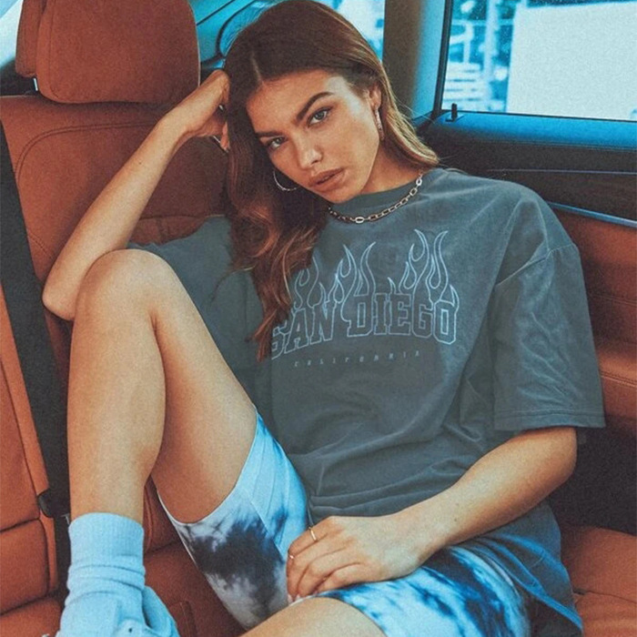 レディース地雷系プリントＴシャツ