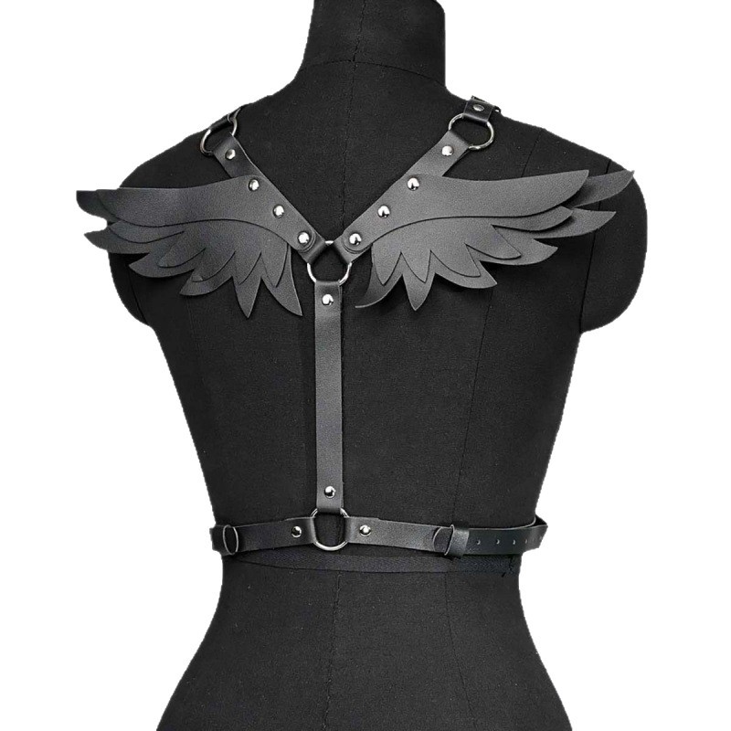 地雷系 堕天使羽根モチーフハーネスベルト