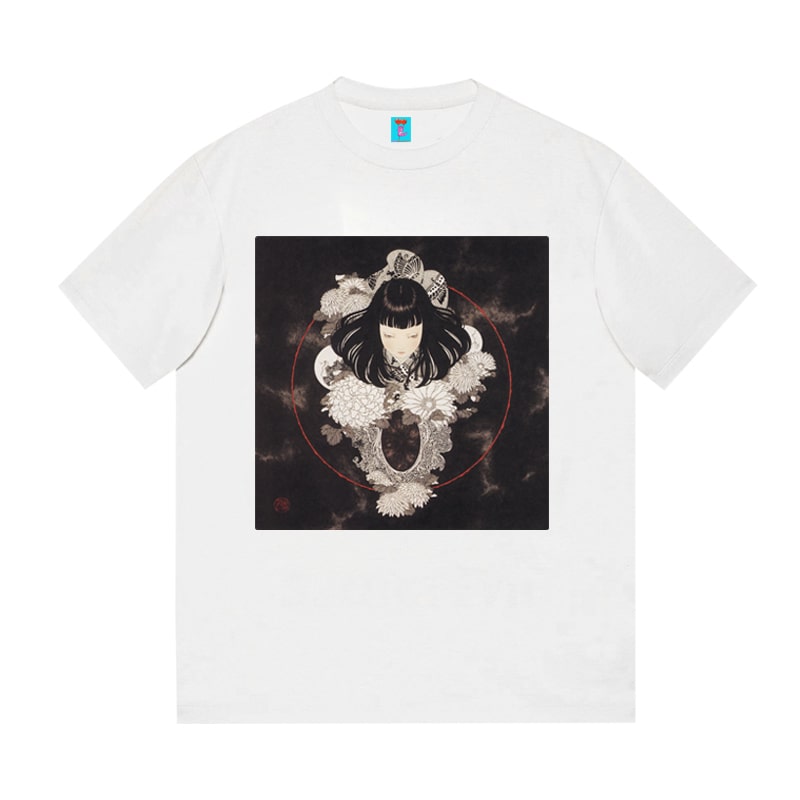 地雷系ファッション レトロ半袖Tシャツ