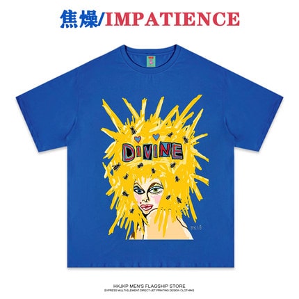 地雷系ファッション ヒップホップカジュアルTシャツ