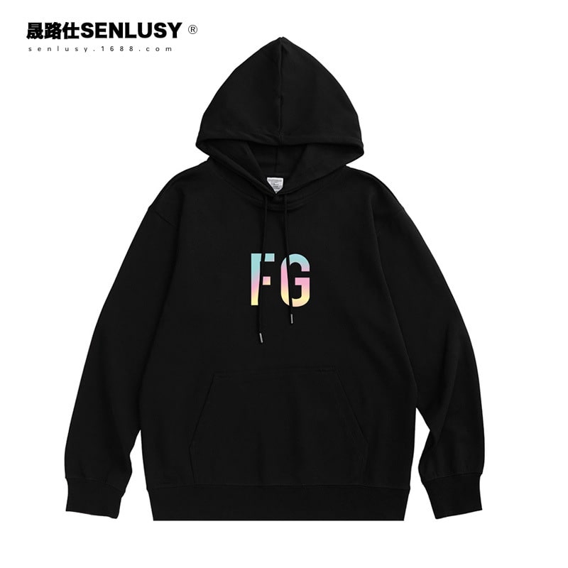 地雷系ファッションレタープリントパーカー FG