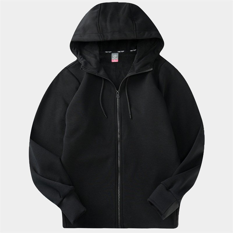 メンズカジュアルファッション ベーシックジップアップフード付きスウェット