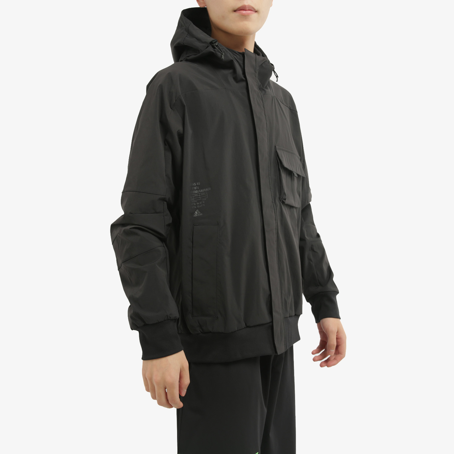 メンズカジュアルファッション 機能性抜群多ポケット付きフード中綿入りジャケット